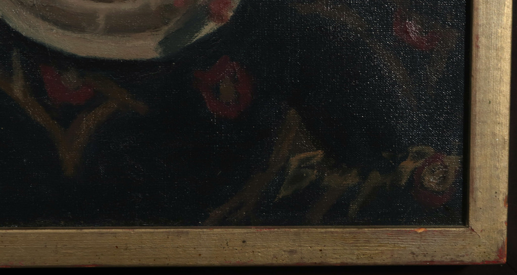 Basje Pot: Olieverf op doek, Wachten op bezoek - Ingelijst kopen? Bied vanaf 150!