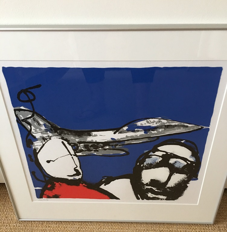 Herman Brood. Kleurenlitho nummer 2/125, origineel met certificaat, titel: Jumbo kopen? Bied vanaf 450!