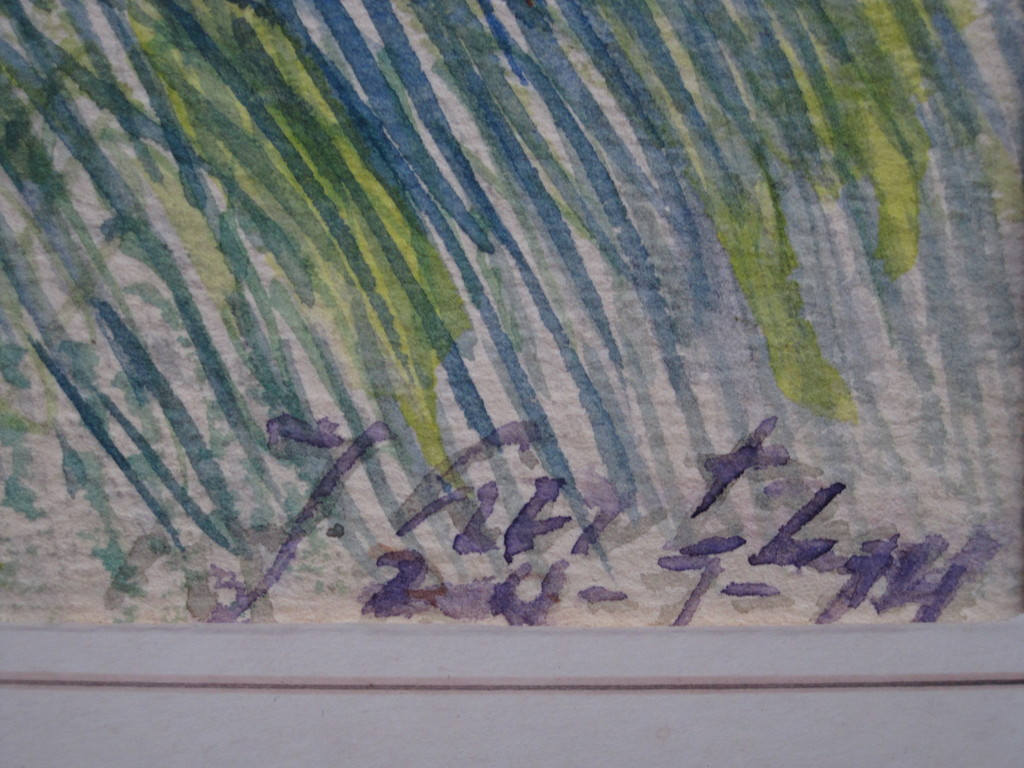 Zonnig Jan Lutz (1888 - 1957) aquarel "Korenvelden bij het dorp Rhoon" gesigneer kopen? Bied vanaf 1!