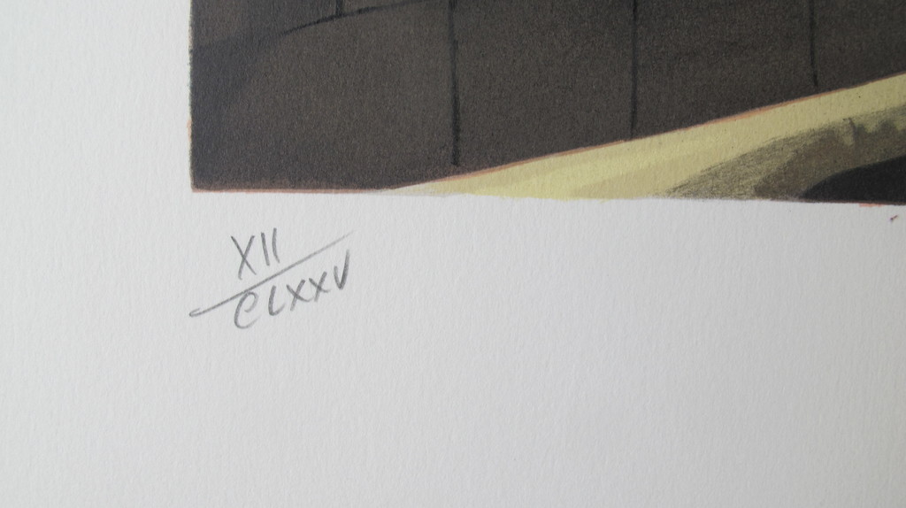 "Au bord du quai"- kleurenlithografie kopen? Bied vanaf 35!