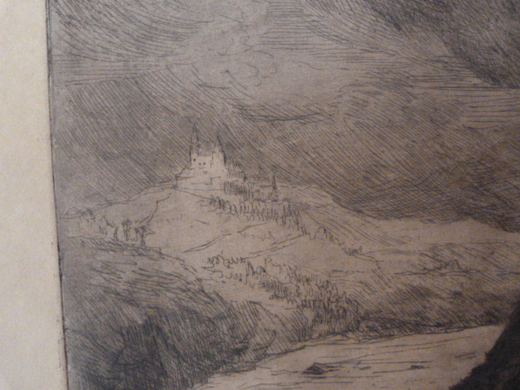 Martin van Waning ( 1889 - 1972 ) - ets - landschap. kopen? Bied vanaf 1!