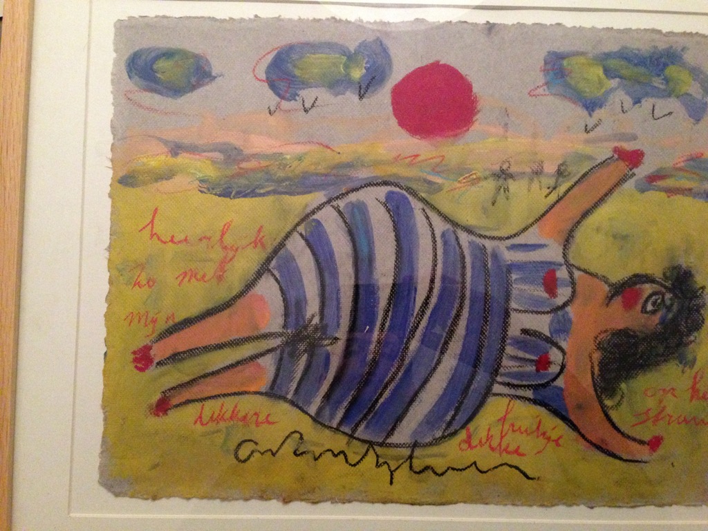 Origineel kleurrijk werk van Anton Heyboer, ingelijst  kopen? Bied vanaf 300!