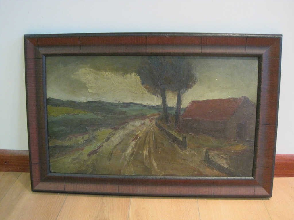 Metten Koornstra 1912-1978 olieverf landschap Frankrijk  kopen? Bied vanaf 130!