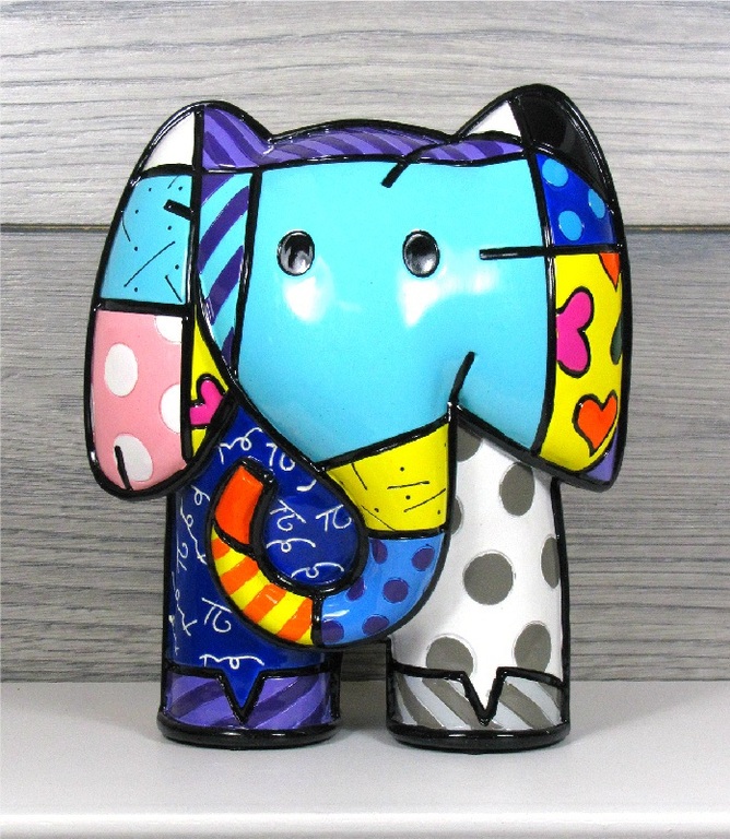 Romero Britto - 2 Elephants India - Limited Edition - oplage 1200 ex kopen? Bied vanaf 90!