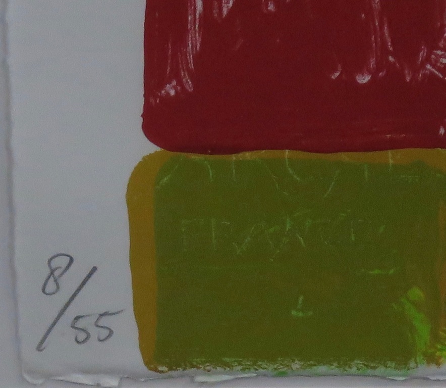 Cees Dolk: Zeefdruk, Figurenplan 1 -Ingelijst kopen? Bied vanaf 40!