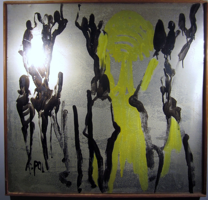 Albert van den Pol - groot werk op paneel - De Wandeling kopen? Bied vanaf 1!