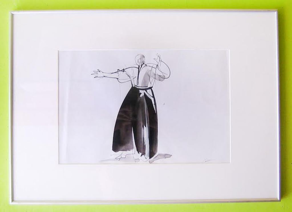 Kees van der Knaap, penseel en inkt op papier, The invitation kopen? Bied vanaf 45!