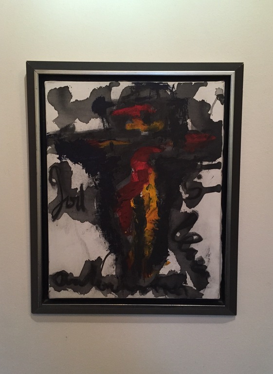 Anton Heyboer, God is liefde, ingelijst schilderij kopen? Bied vanaf 325!