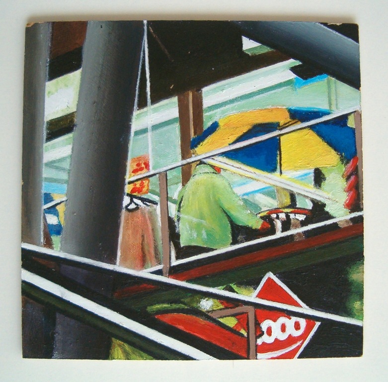 Gerard Boersma: Acryl op paneel, Abstract kopen? Bied vanaf 25!