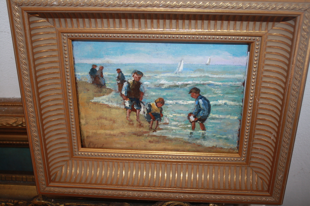 KINDEREN AAN STRAND NOORDWIJK van WOUDSTRA kopen? Bied vanaf 1!