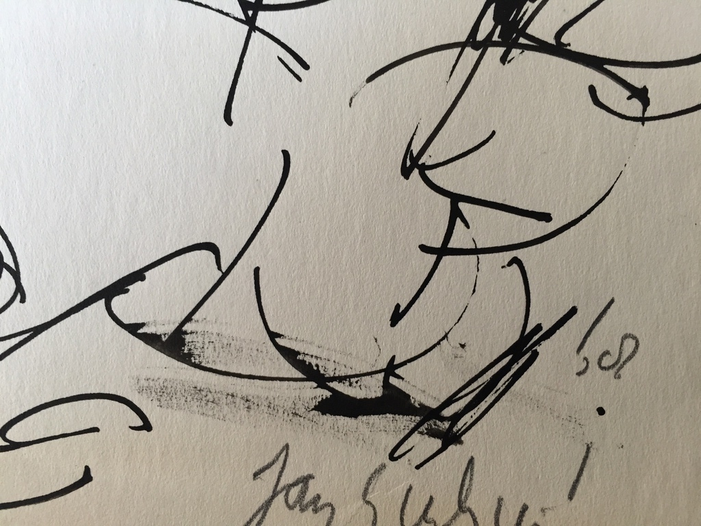 JAN SIERHUIS Unieke INKT tekening 1968 kopen? Bied vanaf 1!