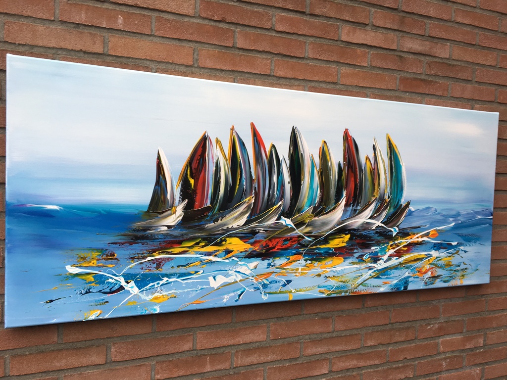 Gena- Fantasie Sailing- Gesigneerd-2017 kopen? Bied vanaf 250!