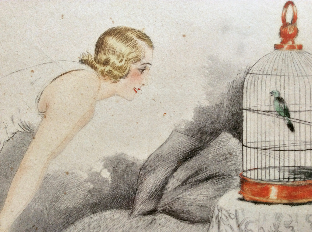 LAATSTE KANS! Georges Grellet - art deco lithografie kopen? Bied vanaf 75!