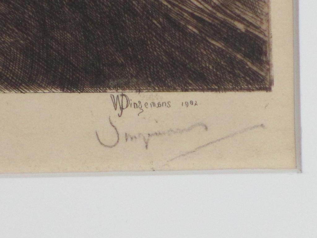 Waalko Jans Dingemans, Schaftende boeren, Ets 1902 kopen? Bied vanaf 65!