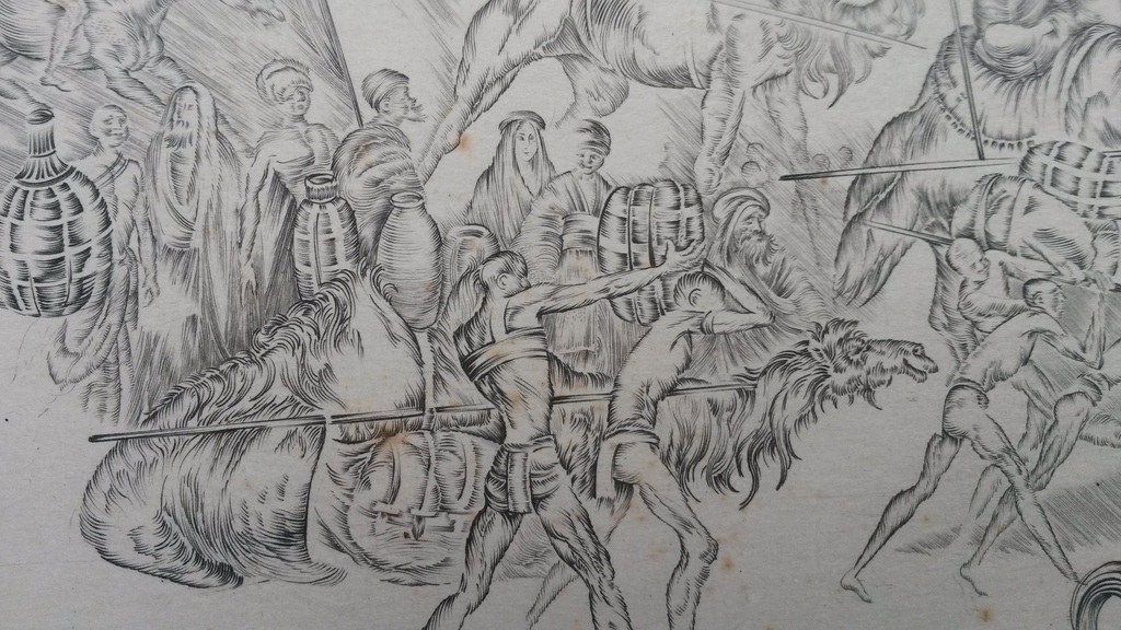 onbekende kunstenaar - Exotische optocht - ets kopen? Bied vanaf 1!