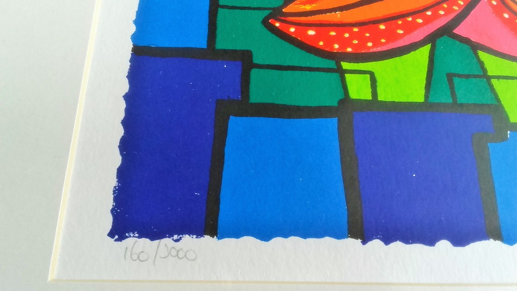 Maartje Wijngaarden (1946) - Zeefdruk - Geluk - Gesigneerd & ingelijst kopen? Bied vanaf 20!