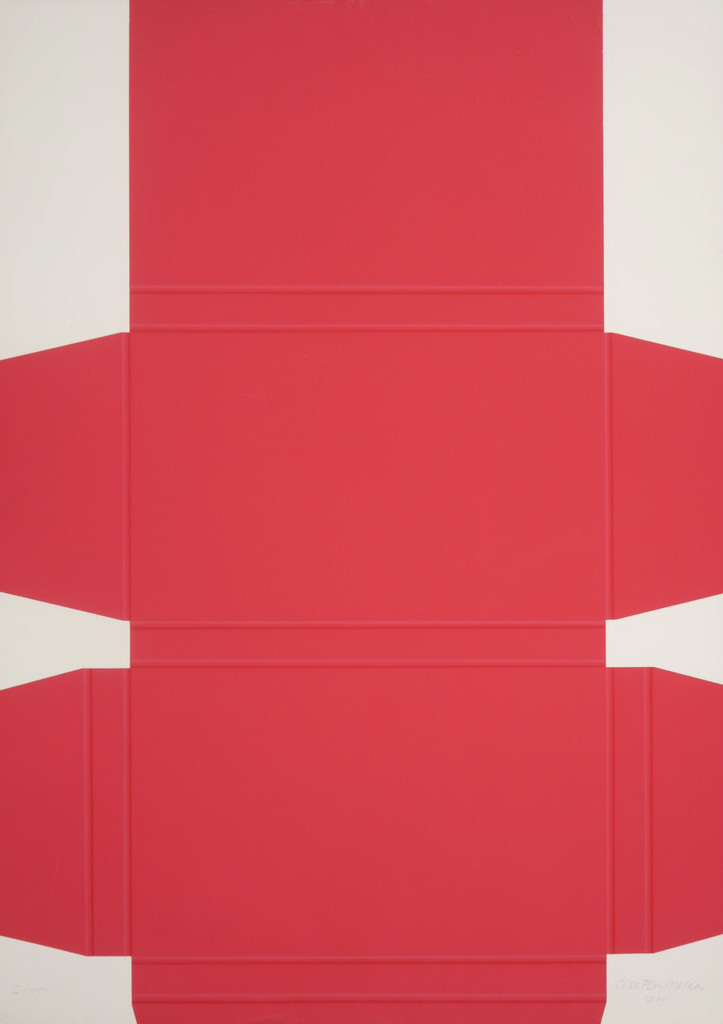 Lode Pemmelaar: Zeefdruk, Uitgevouwen doos II kopen? Bied vanaf 1!