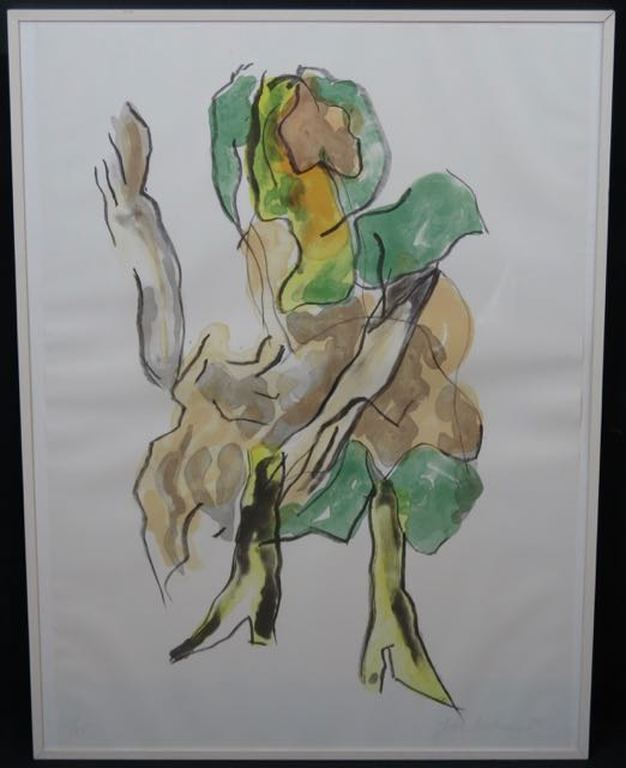Jan Sierhuis: Litho, Zonder titel -Ingelijst kopen? Bied vanaf 50!