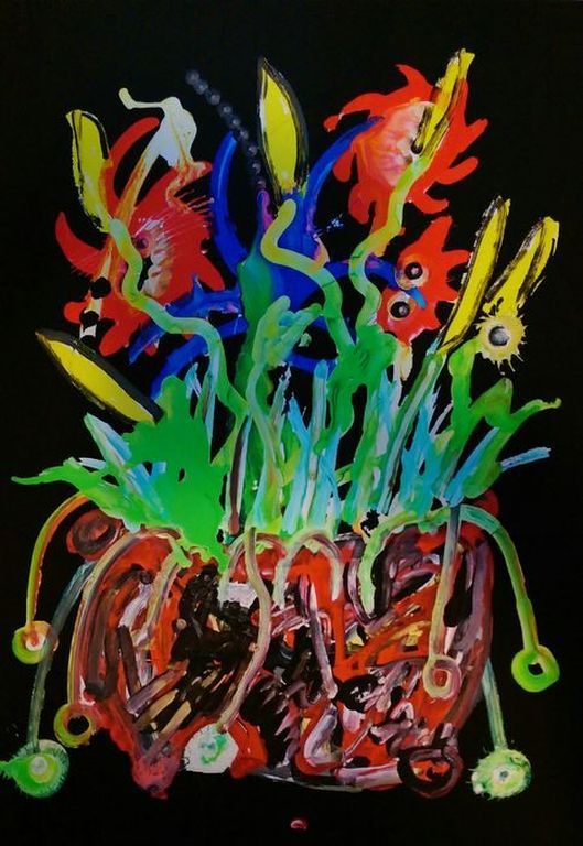 Paul Kostabi - Giclee - Acrisia Black kopen? Bied vanaf 40!