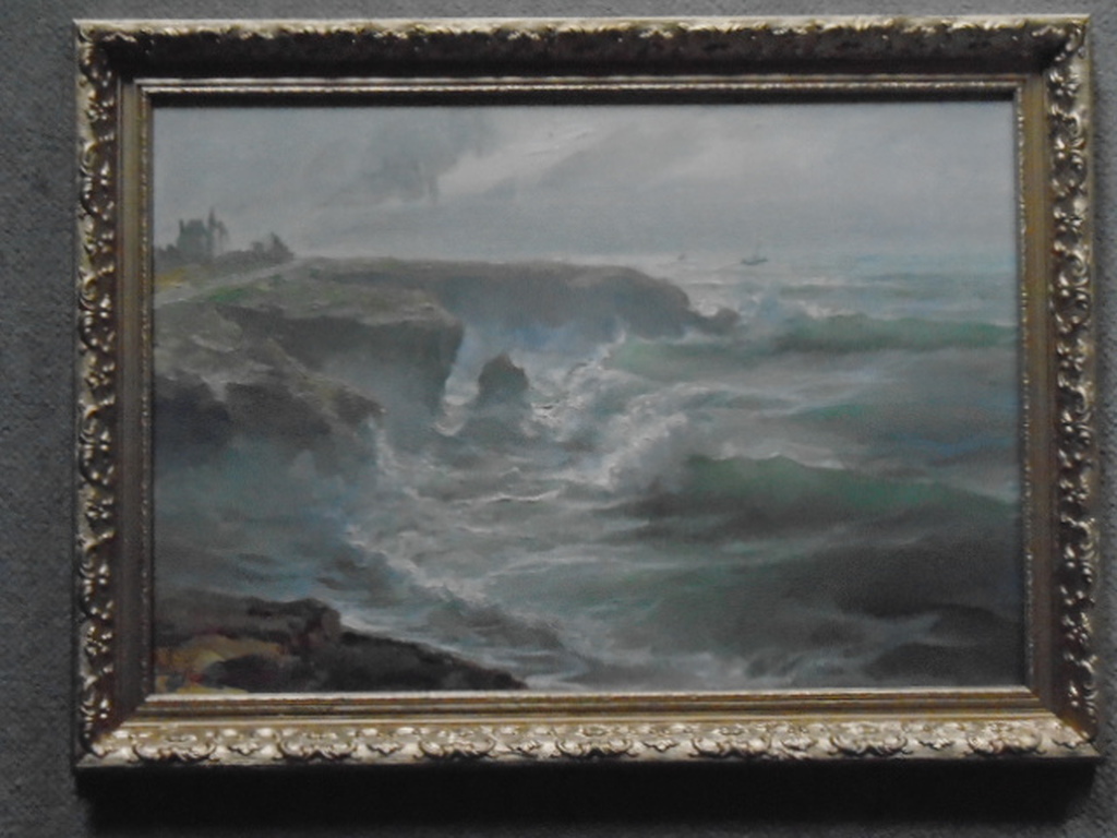 Yvon Dieulafé - olieverf - Côte Sauvage  kopen? Bied vanaf 140!