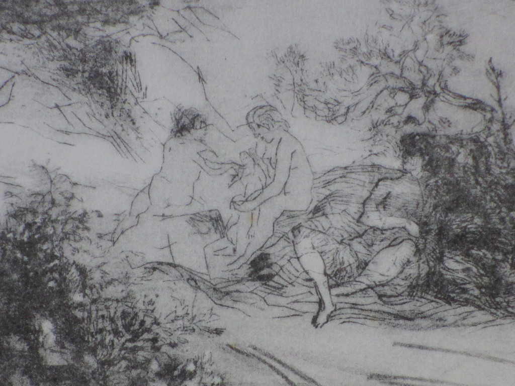 Jaap Kruijff, Zonaanbidsters in Arcadisch landschap, Litho kopen? Bied vanaf 1!