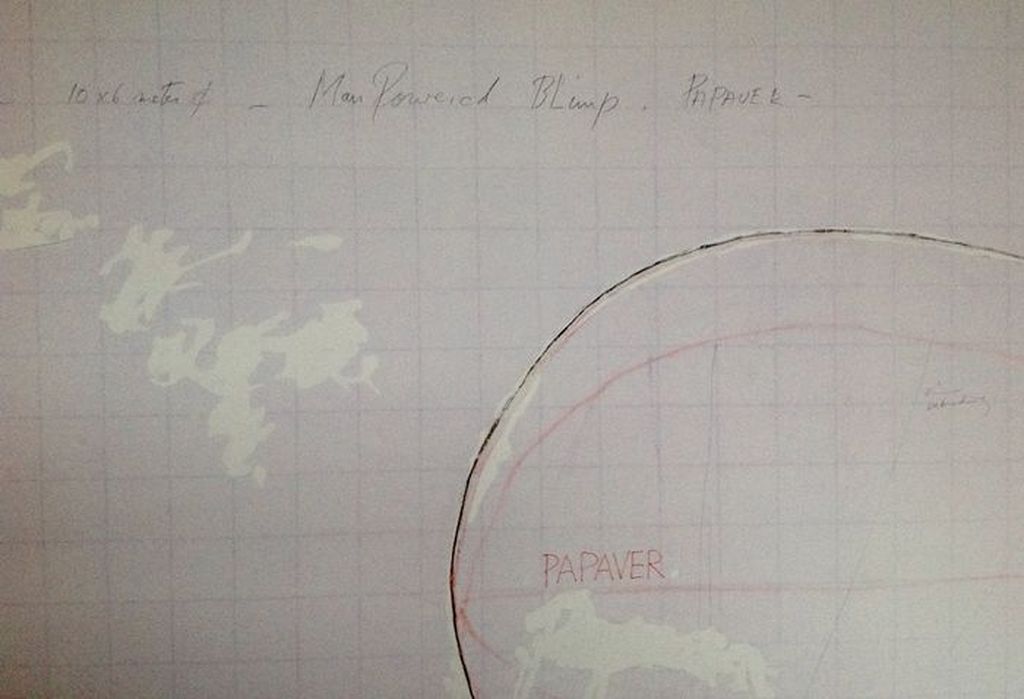 Panamarenko, Manpowered blimp / Papaver - handgesigneerde offset litho kopen? Bied vanaf 250!