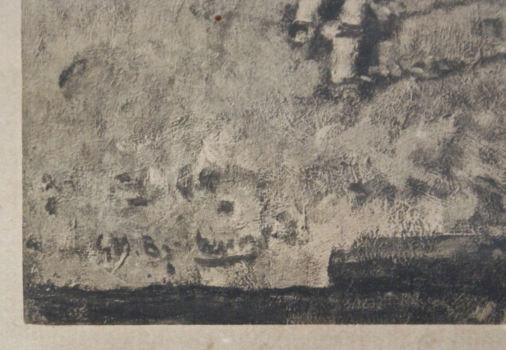 Litho of heliogravure "Paarden bij de Haven". kopen? Bied vanaf 1!