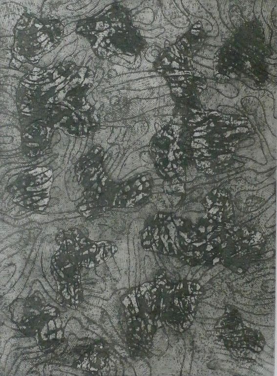 Wout van Heusden - ets - 1980 verkocht voor € 35!