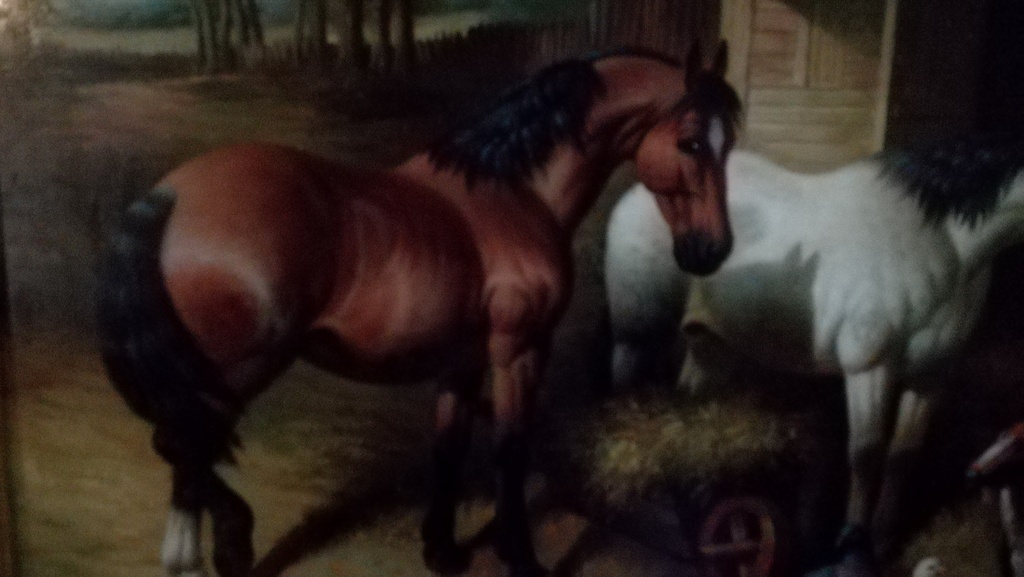 Onbekend kunstenaar, Olieverf op paneel, Paardenschilderij kopen? Bied vanaf 1!