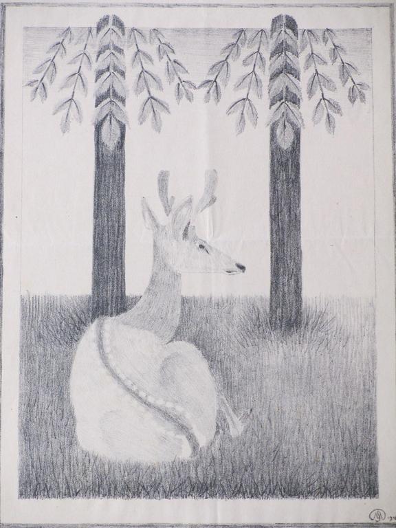 Samuel Jessurun de Mesquita, Barasinga-hert, Litho 1916- kopen? Bied vanaf 80!