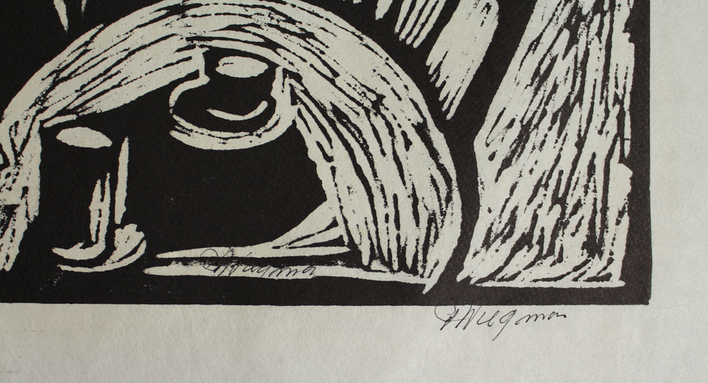 2 linodrukken Piet Wiegman  (Heemstede 1930 â�� 2005)  - CafÃ©/Woonwagen kopen? Bied vanaf 10!
