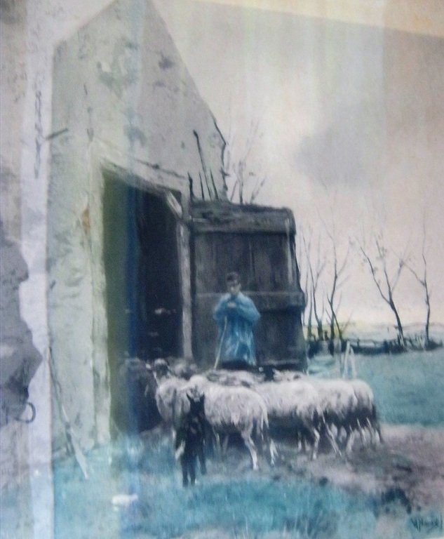 Niet of onleesbaar gesigneerd - litho van het werk van Mauve  kopen? Bied vanaf 1!