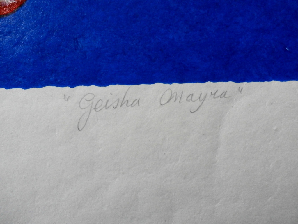 Ada Breedveld - zeefdruk: Geisha Mayra - 2005 kopen? Bied vanaf 89!