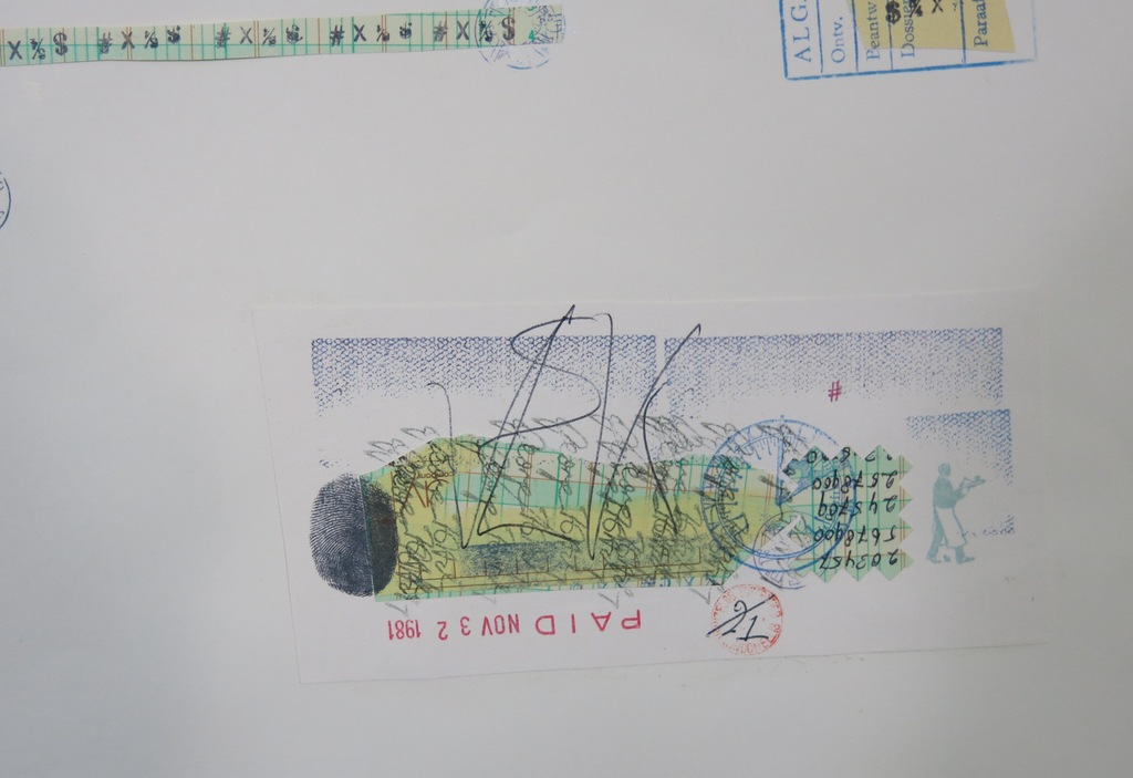 Liesbeth Giesberger: Collage op papier, Zonder titel kopen? Bied vanaf 35!