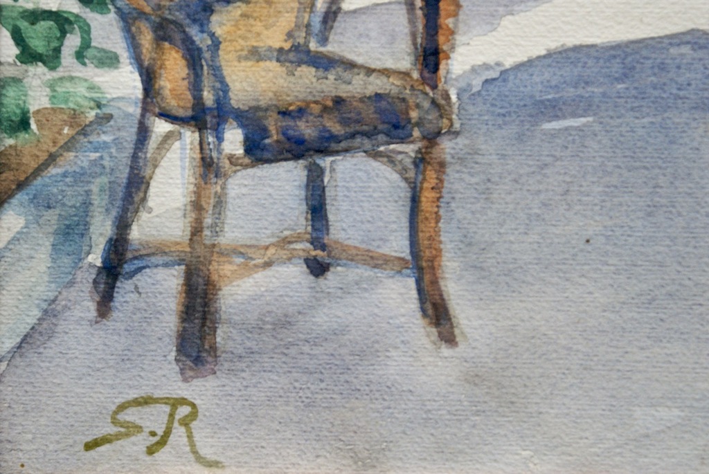 Jan Sluijters Jr. ( 1914 - 2005 ) - "Terras in Zuid Frankrijk" - Aquarel. kopen? Bied vanaf 1!