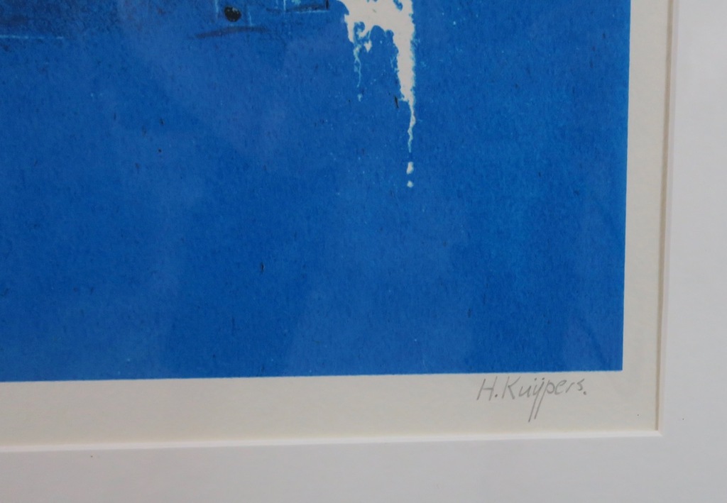 Henk Kuijpers: Zeefdruk, Kalami - Ingelijst kopen? Bied vanaf 40!