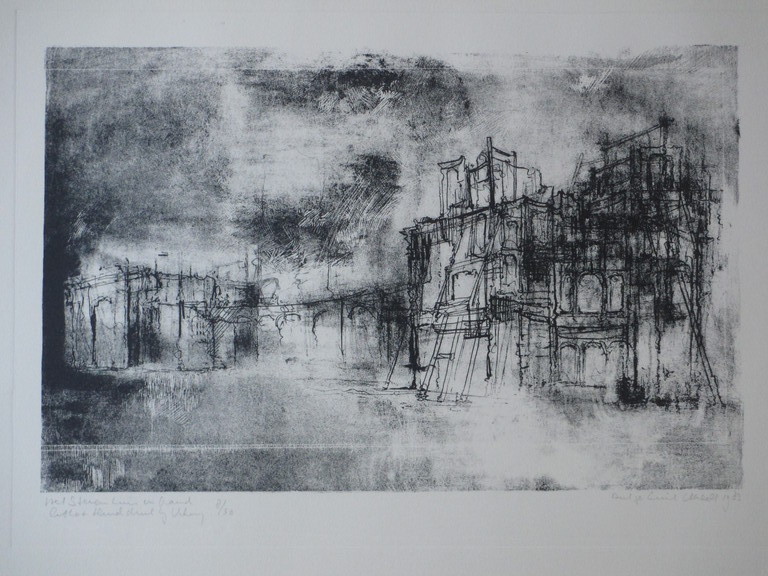 William 'Dirkje' Kuik, Het stenen huis in brand, Litho kopen? Bied vanaf 40!