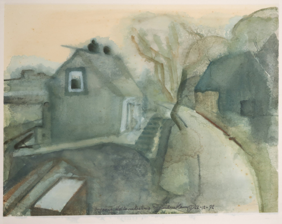 Paulus Kamp: Aquarel, Omgeving van Hellevoetssluis kopen? Bied vanaf 1!