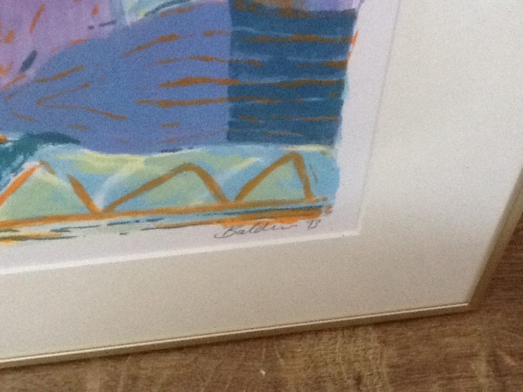 Ahmad B. Baldin : kleurenlitho , gesigneerd , ingelijst kopen? Bied vanaf 20!