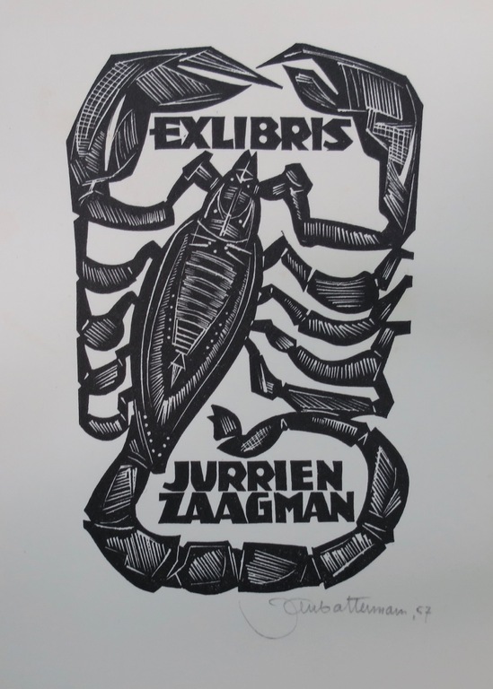 Lot met 14 items (Ex-libris), van o.a. Jan Battermann kopen? Bied vanaf 1!