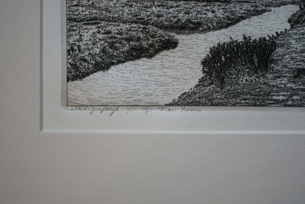 Frans Room - "West Graftdijk" - ets - oplage: 75 ex.  kopen? Bied vanaf 25!
