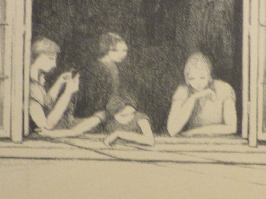 Mien Cambier van Nooten, Meisjes in het raam, Litho kopen? Bied vanaf 30!