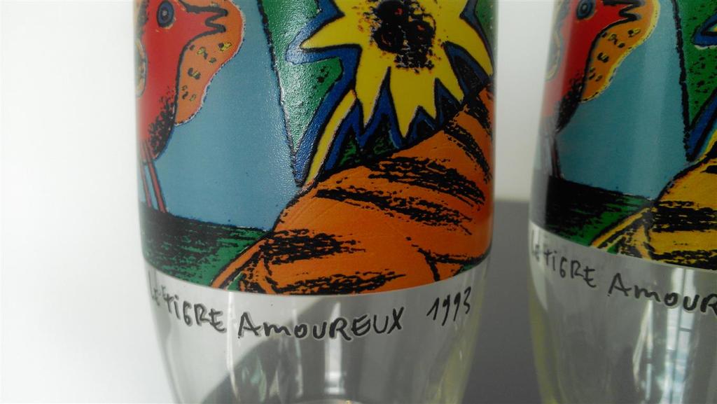 Corneille :Le Tigre Amoureux 1993 glazen 5x kopen? Bied vanaf 11!