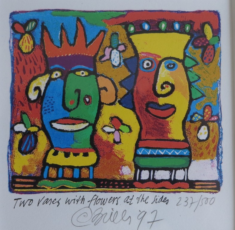 Clemens Briels: Zeefdruk, genummerd en met potlood gesigneerd verkocht voor € 95!