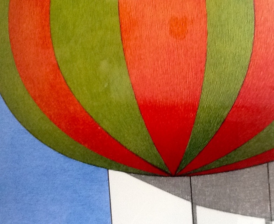 Marinus Fuit, grote zeefdruk, Ballonnen, 5/90 kopen? Bied vanaf 90!