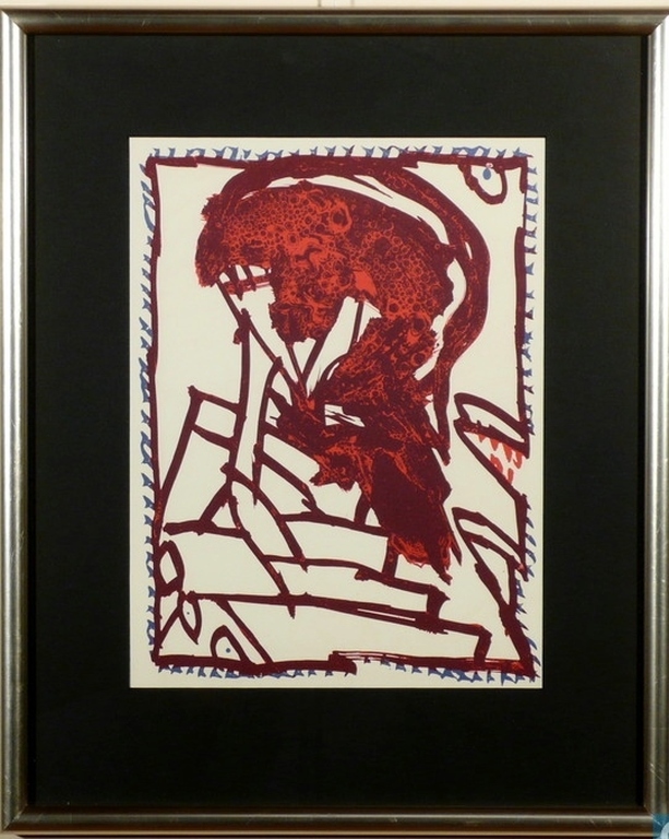 Pierre Alechinsky - Kleurenlitho - 1988 verkocht voor € 175!
