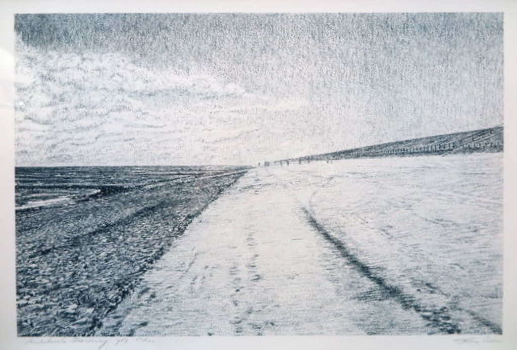 Frans Room- Hollandse Zeewering- Litho-84/100-1989-gesigneerd- INGELIJST(groot) kopen? Bied vanaf 10!