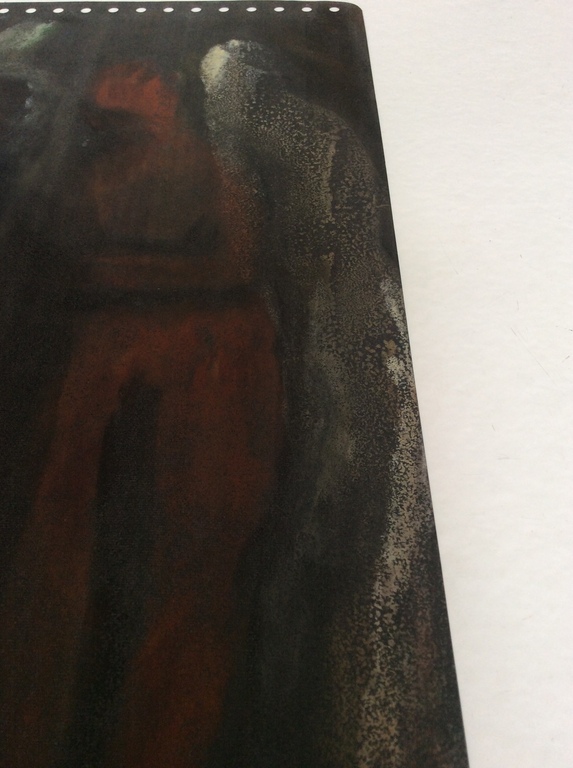 Irene Joffroy - Scene met figuren, olieverf op calqueerpapier kopen? Bied vanaf 1!