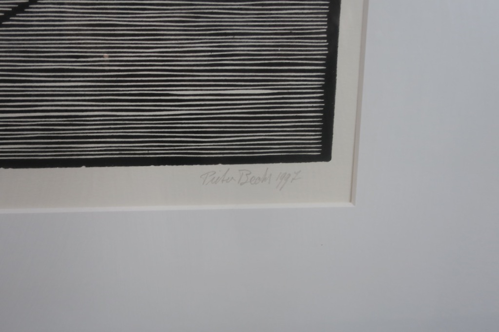 Pieter Becks: Lino, Hertshoorn en vuur - Ingelijst kopen? Bied vanaf 40!