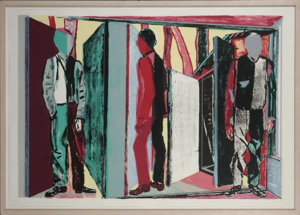 Hans Ebeling Koning: Zeefdruk, Concurrenten - Ingelijst kopen? Bied vanaf 35!